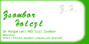 zsombor holczl business card